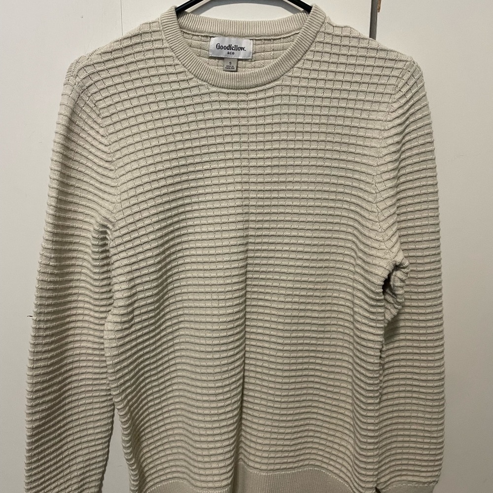Goodfellow & Co Men's Off-White Crewneck Sweater